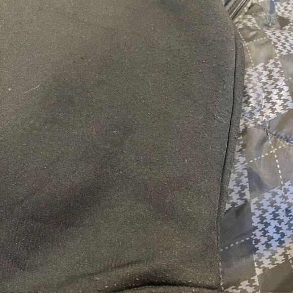 Avirex Men's Puffer Coat- Argyle torso with layered look sleeves/ Hood Black 4XL - Picture 11 of 15